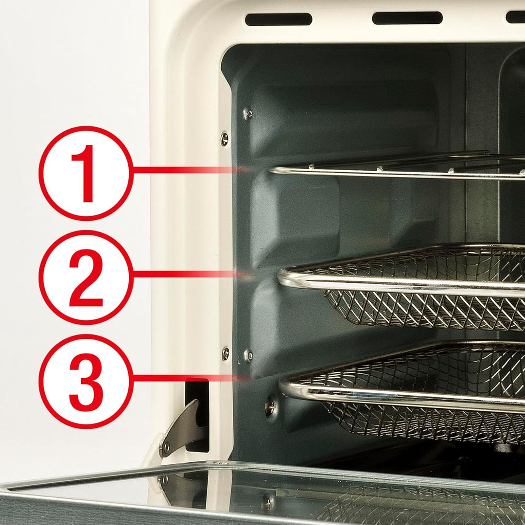 Girmi FG28 Ecofrit 14 L Heissluftfritteuse & Multifunktionsofen, 1300W, 14 Liter, Maxi-Lüfter, bis 2