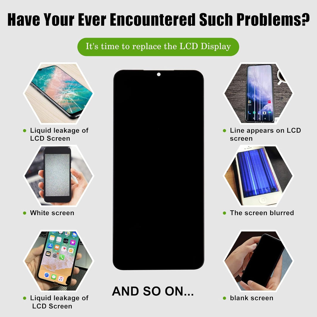 SwarKing LCD Display kompatibel mit Samsung Galaxy A13 SM-A135 & SM-A137 & M13 SM-M135 (not fits for