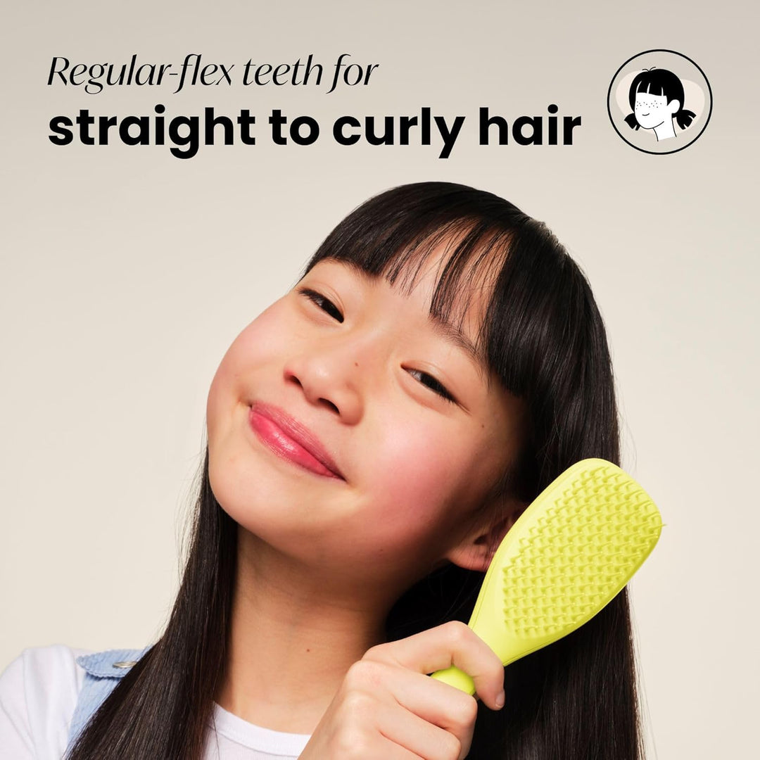 Tangle Teezer Die ultimative Mini-Entwirrer-Haarbürste, sanft zu nassem Haar, zweistufige Zähne und