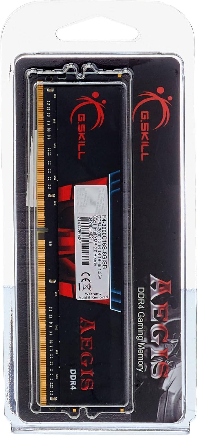 G.skill F4-3000c16s-8gisb 1x8gb Ddr4 3000mhz Ram Memory One Size Single, Single