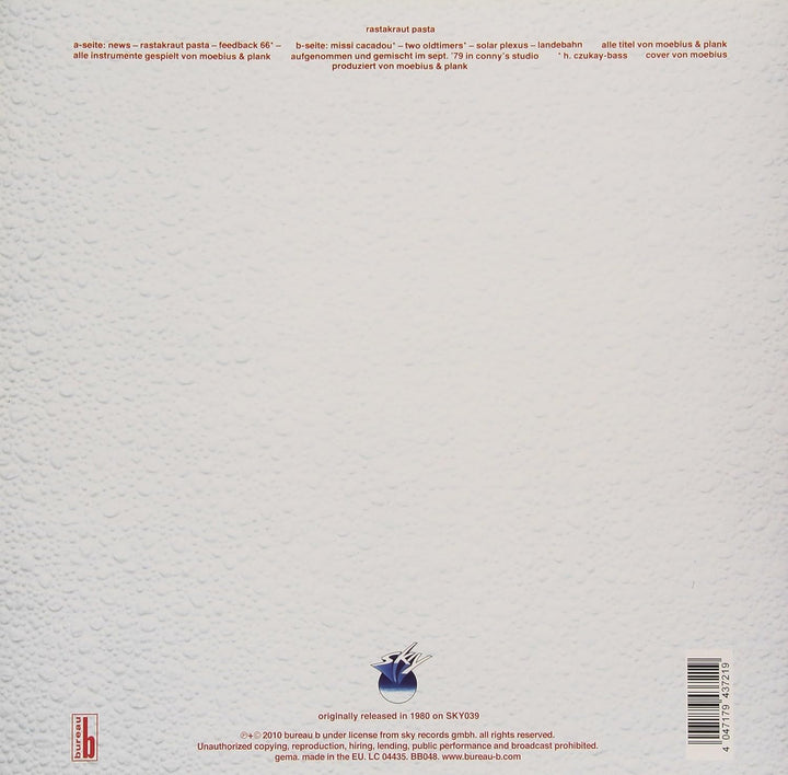 Rastakraut Pasta, Vinyl
