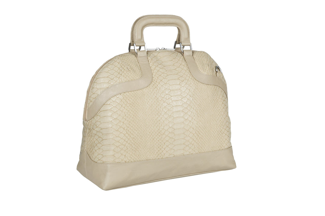 Lässig Wickeltasche Tender Bowler Bag, Snake Beige