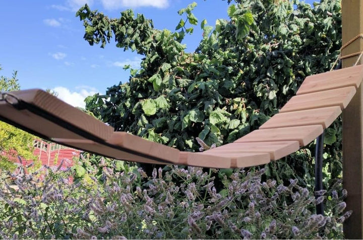 Outdoor Hängebrücke für Katzen - 190cm x 16cm - Kletterwand Catwalk Spielplatz WE-HB-D16-190