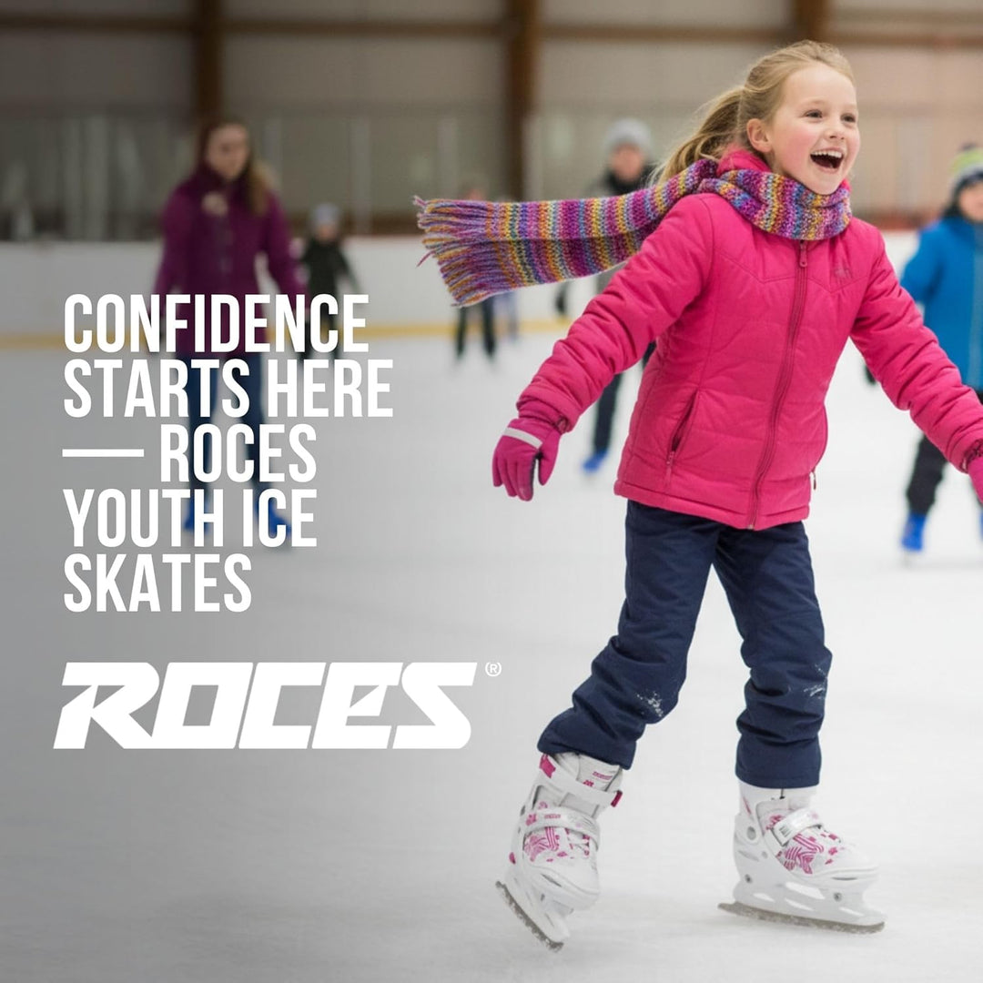 Roces Mädchen Jokey Ice 3.0 Girl Schlittschuh 30-33 white-pink, 30-33 white-pink