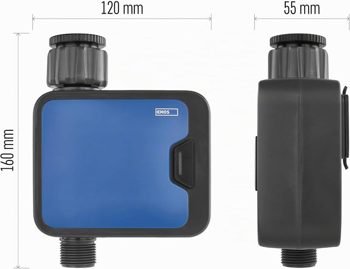 EMOS - smarte Bewässerungsuhr mit 1 Ausgang mit App, Bluetooth - ZigBee-Hub erforderlich - Batterieb