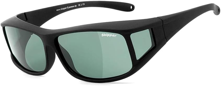 Skipper® | POLARISIERT | Überbrille für Brillenträger, Überbrille Sonnenbrille, Überziehbrille, Über