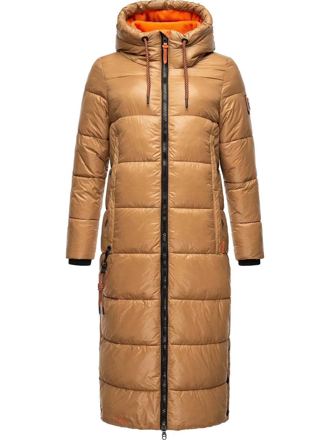 Navahoo Damen Warmer Winter Steppmantel mit Kapuze Schmuseengel XS-XXL XS Camel, XS Camel