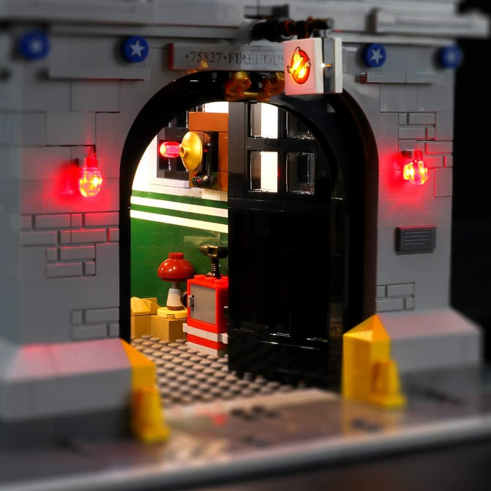 BRIKSMAX Led Beleuchtungsset für Lego Ghostbusters Feuerwehr-Hauptquartier,Kompatibel Mit Lego 75827