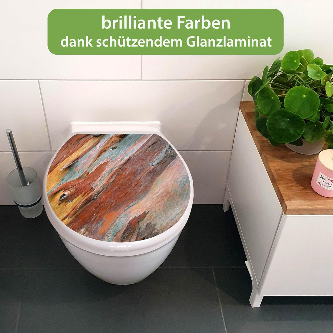 banjado Toilettendeckel mit Absenkautomatik 44,5x37cm - Soft Close Toilettensitz - WC Sitz mit Absen