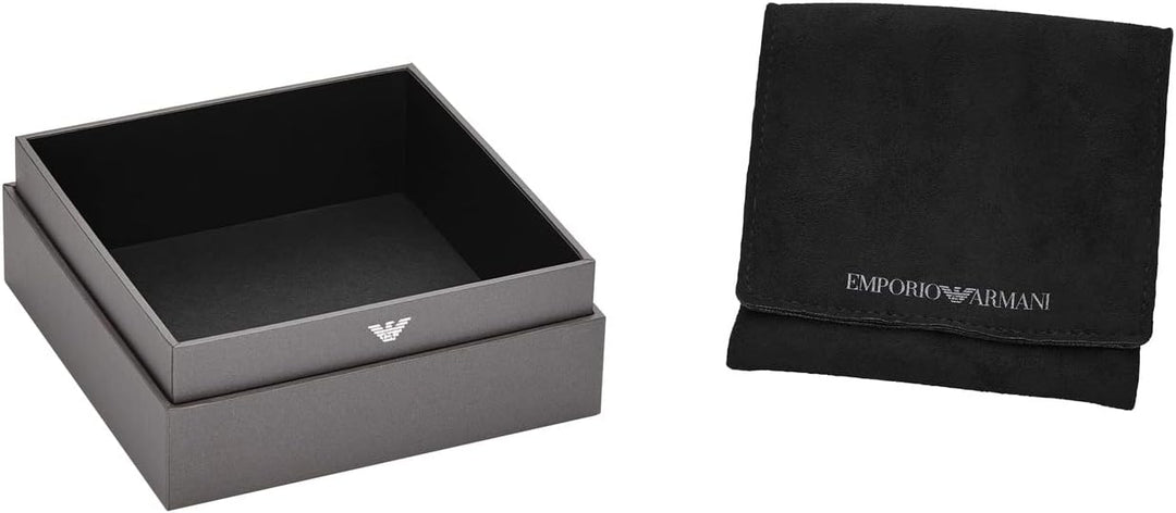 EMPORIO ARMANI Herrenarmband Schmuckplatte Nylon schwarz, EGS2991040