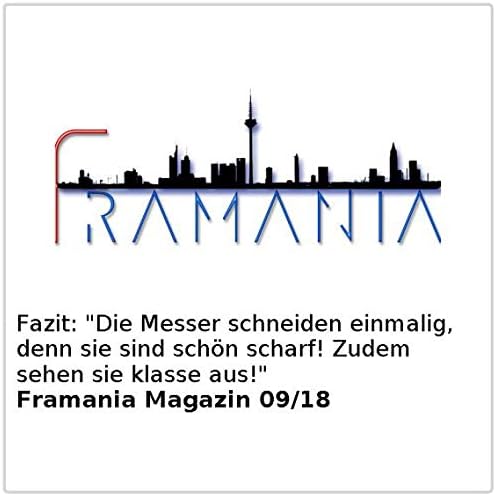 Rosenstein & Söhne Steakbesteck: 6er-Set Laguiole-Steakmesser mit Pakkaholz-Griff und Messerständer