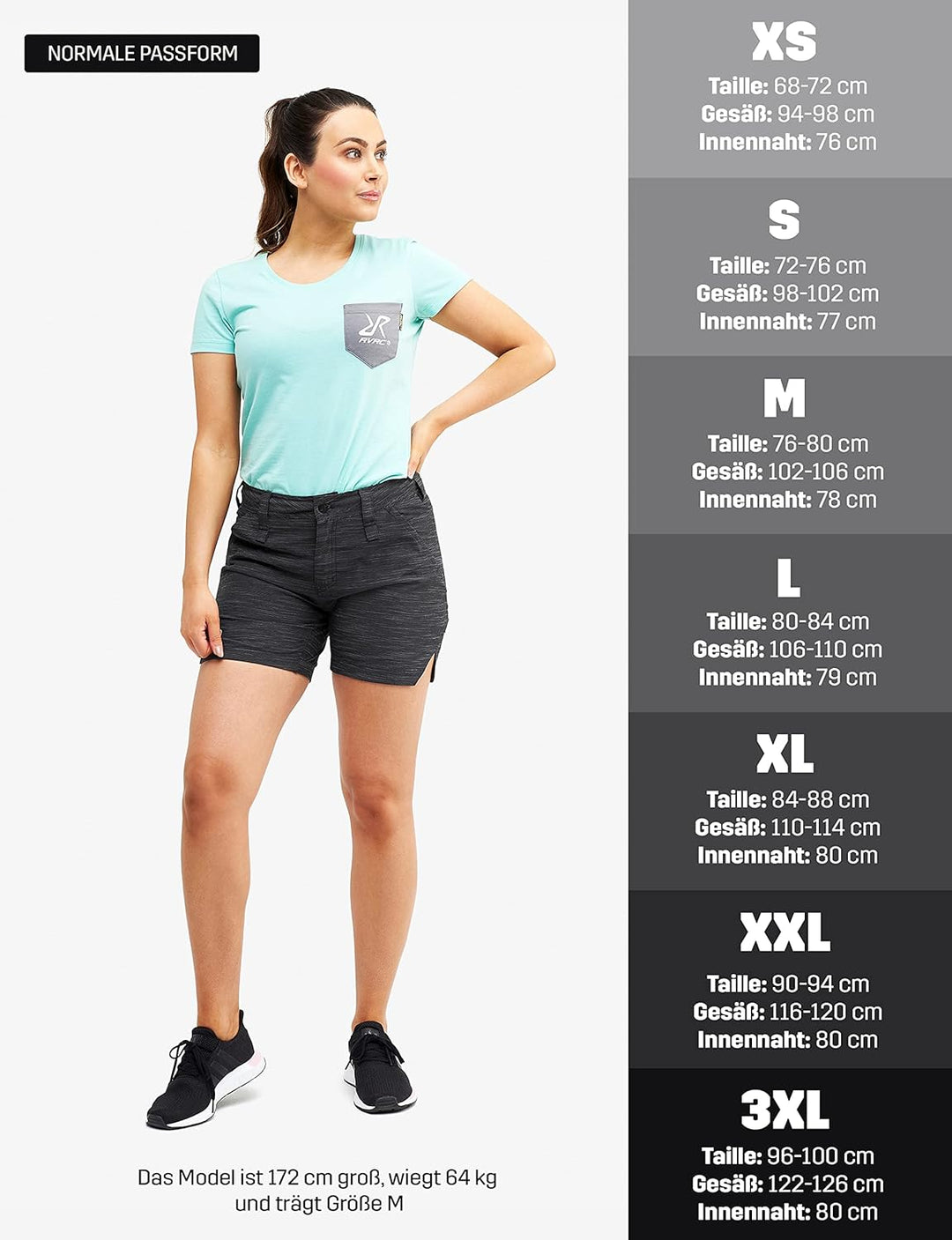 RevolutionRace Damen Hike &amp; Dive Shorts, Hybrid Wandershorts und Badeshorts für alle Outdoor-Aktivit