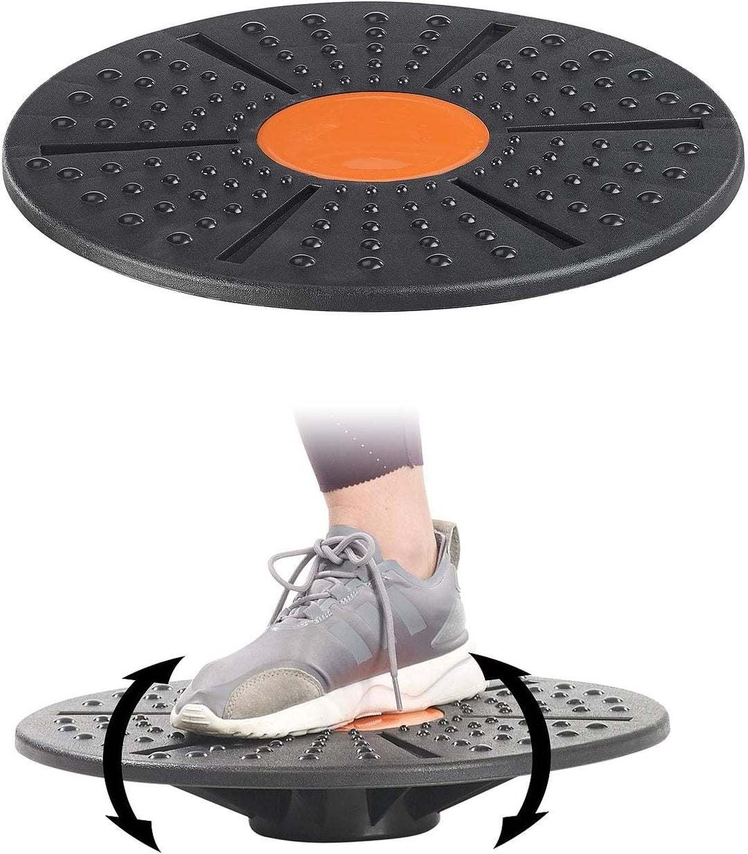 PEARL Sports Balance-Trainer: Balance Board für Gleichgewichts- und Koordinations-Training, Ø 40 cm