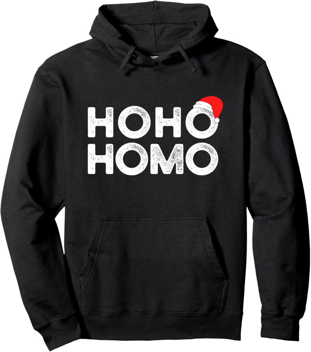 Hoho Homo - Witziges schwul lesbisch LGBT Weihnachten Pullover Hoodie