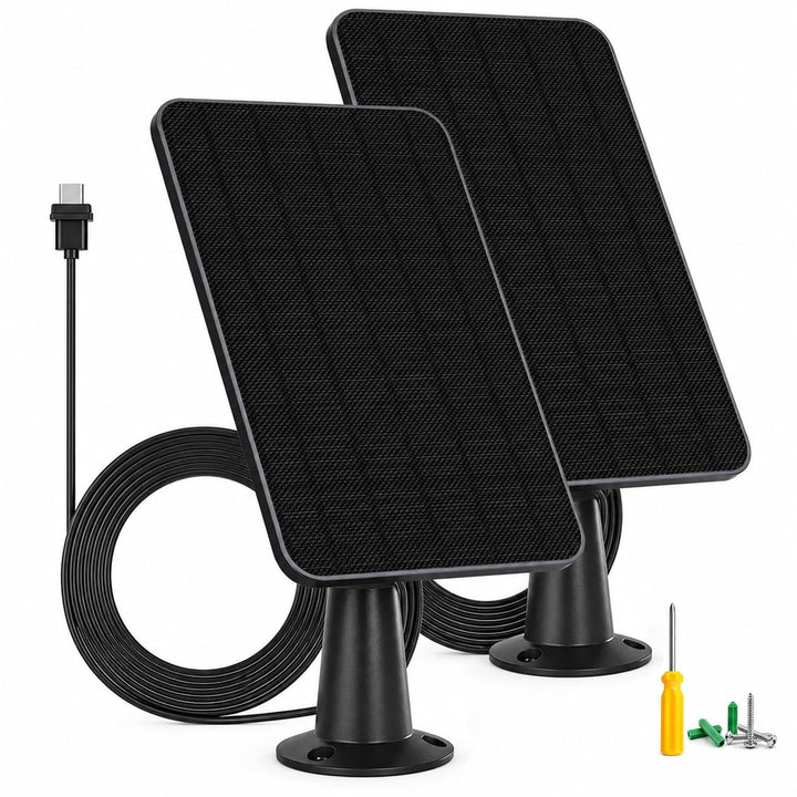 5 W Solarpanel für Blinkkamera im Freien, Solarpanel-Ladegerät mit Akku, kompatibel mit New Blink Ou