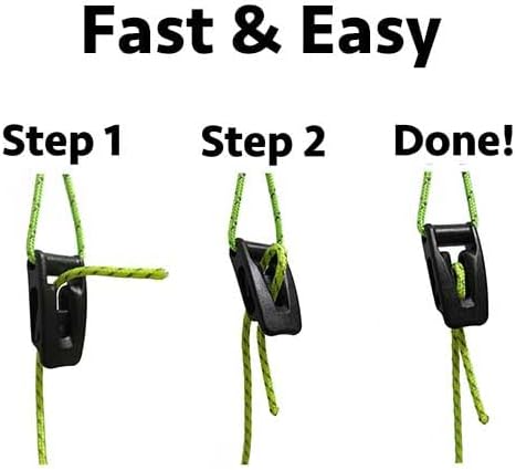 LiteOutdoors Guyline &amp; Tensioner Kit - 1.8mm Diameter - 60 or 100 feet - Ultralight Reflective Tent