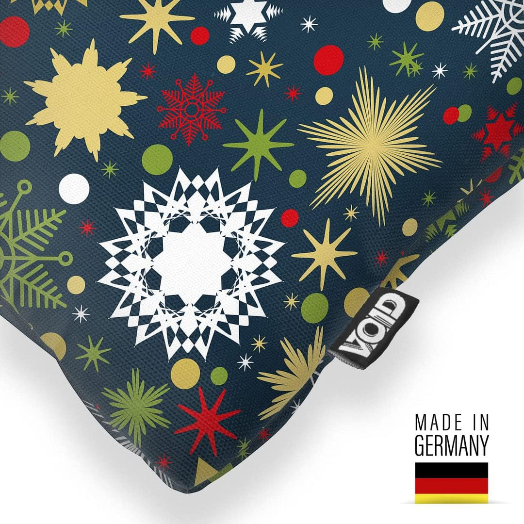 VOID Sterne Weihnachten Winter Kissenbezug Kissenhülle Sofakissen Kissen Deko Weihnachten Winter Wei