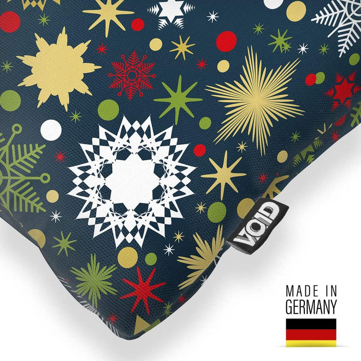 VOID Sterne Weihnachten Winter Kissenbezug Kissenhülle Sofakissen Kissen Deko Weihnachten Winter Wei
