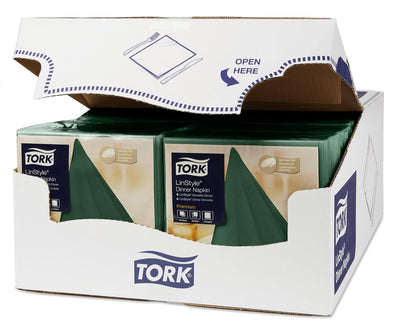 Tork 478847 Linstyle Premium Dinnerservietten Piniengrün / Servietten stoffähnlich und saugfähig / 1