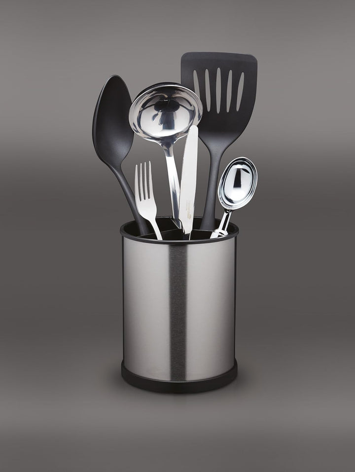 MasterClass Drehbarer Utensilienhalter, Küchenhalter mit Edelstahleffekt für Löffel, Messer, Gabeln