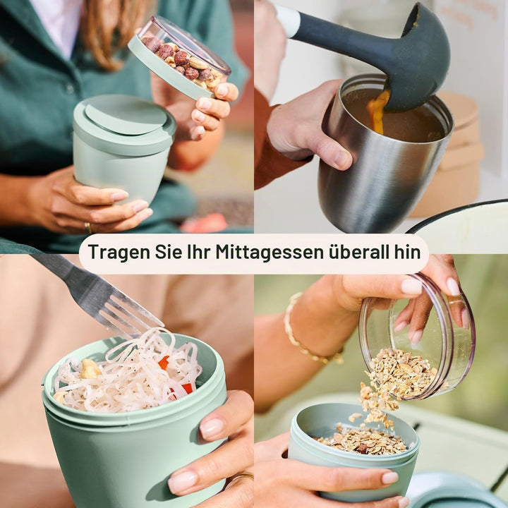 Mepal | Lunchpot Vario | erstelle dir deinen Lunchpot wie er dir gefällt | Praktischer Müslibecher |