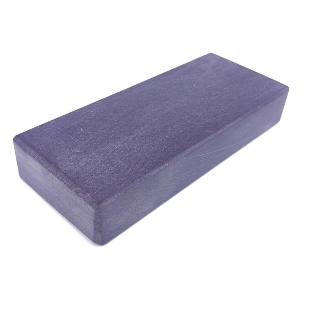 Schleifstein Belgischer Brocken blau handgefertigter Naturstein Abmessungen 100x40x18 mm Messer-Schä