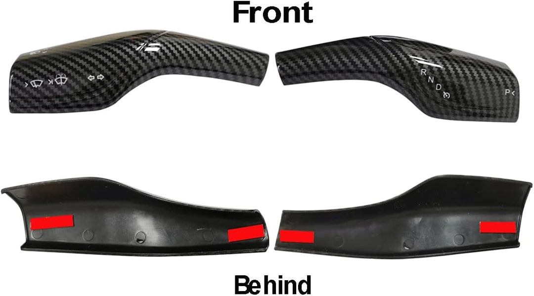 KYYET Kompatibel mit Tesla Model 3 Model Y Säulen-Schalthebel, Hebel, Lenkrad, Innenschutzzubehör (K