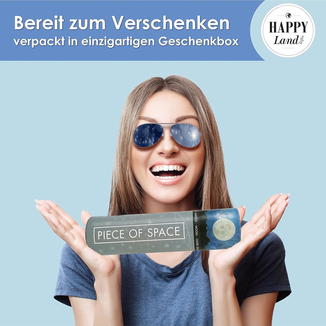 happylandgifts® Echte Sternschnuppe zur Geburt | Echter Meteorit | Hochwertige Urkunde mit Wunschnam