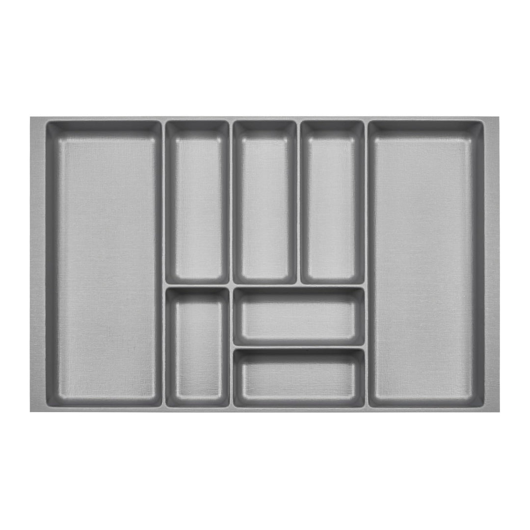 ORGA-BOX 2 Besteckeinsatz Tiefe: 461 x Breite: 709 mm silbergrau mit Canvas Struktur für 80er Nobili