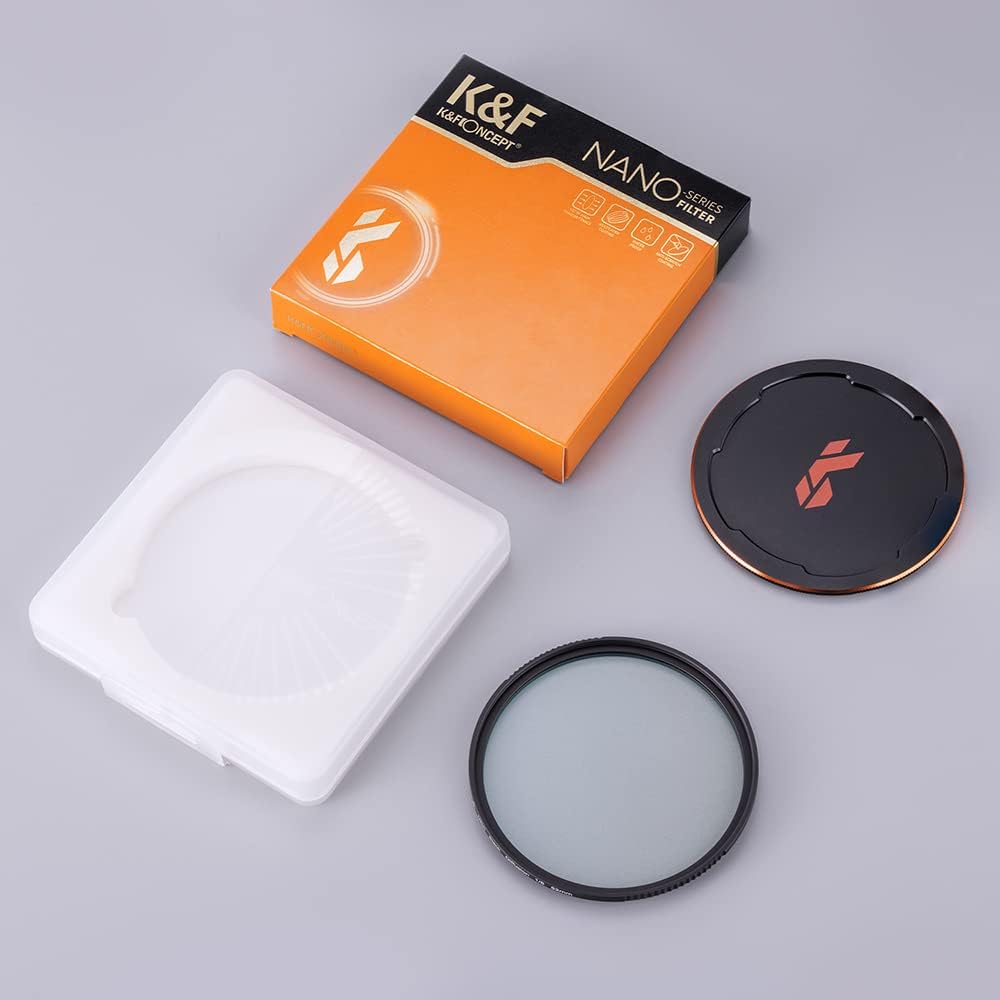K&F Concept Nano-X Black-Mist 1/8 Filter 62mm Black Promist 1/8 Filter aus Optisches Glas mit 28-fac