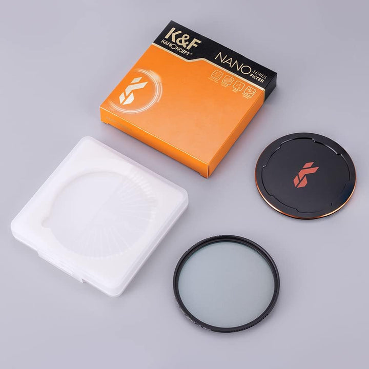 K&F Concept Nano-X Black-Mist 1/8 Filter 62mm Black Promist 1/8 Filter aus Optisches Glas mit 28-fac