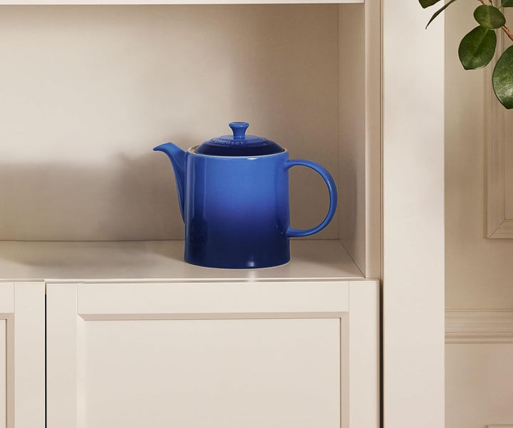 Le Creuset Hohe Kanne aus Steinzeug 1,3 Liter, Steinzeug, Azure, 80703132200003, Azure