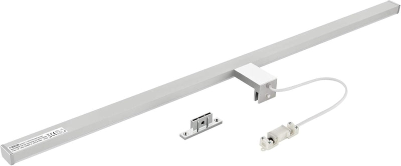 SEBSON® LED Spiegelleuchte 90cm, Bad IP44, Aufbauleuchte + Klemmleuchte, neutralweiss 4000K, 900x98x