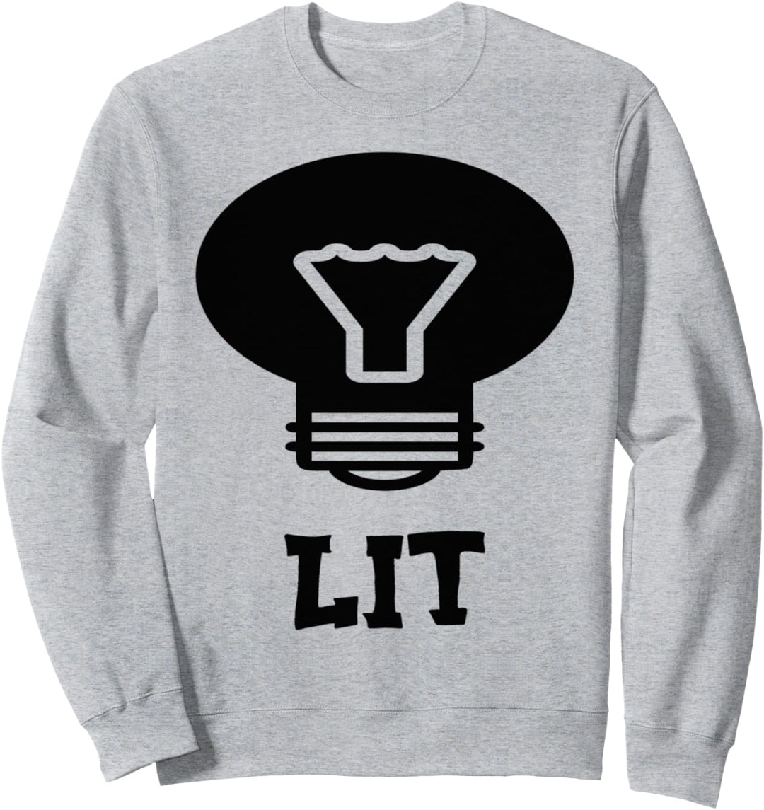 Lit Funny Drinking Sarcastic Party Bee Apparel Sweatshirt