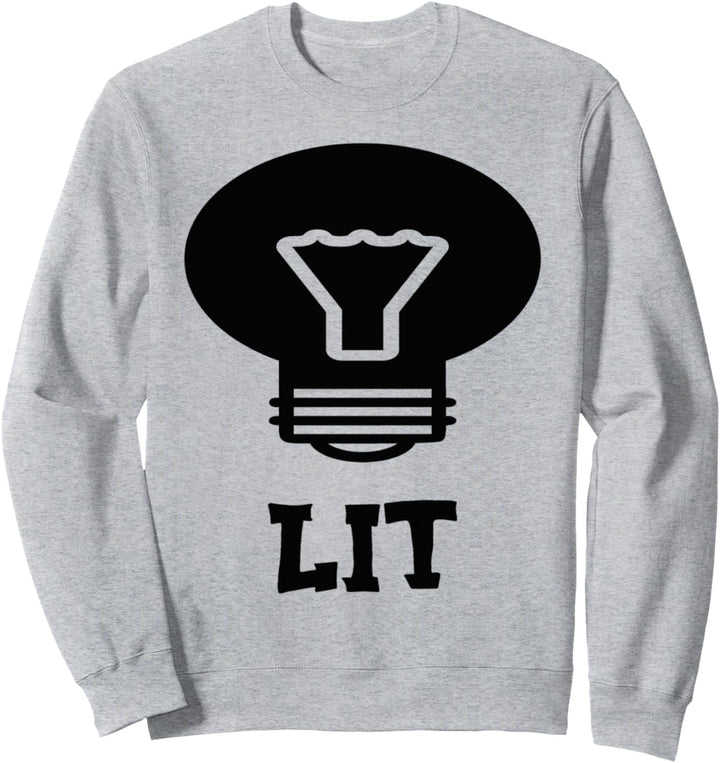 Lit Funny Drinking Sarcastic Party Bee Apparel Sweatshirt