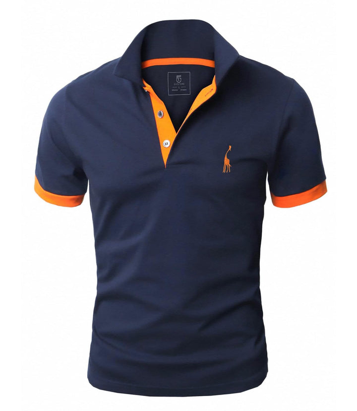GLESTORE Poloshirt Herren Männer Hemd Herren Kurzarm Shirt Sommer M A1-marine, M A1-marine