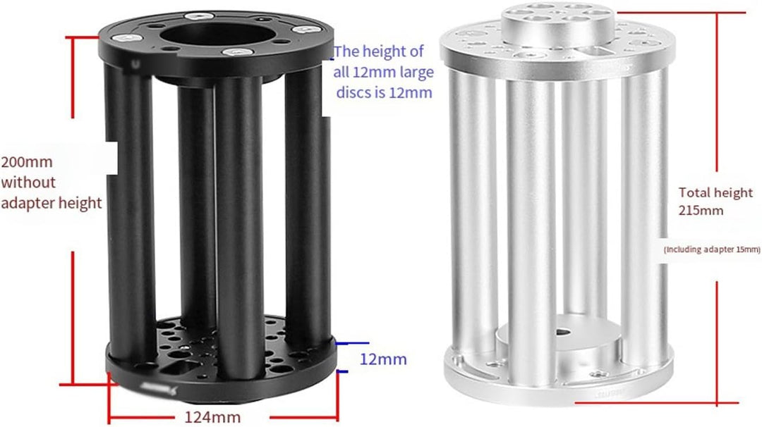 Äquatoriale Halterungs-Verlängerungssäule, 200 mm/300 mm Aluminiumlegierung, Booster-Abschnitt für a