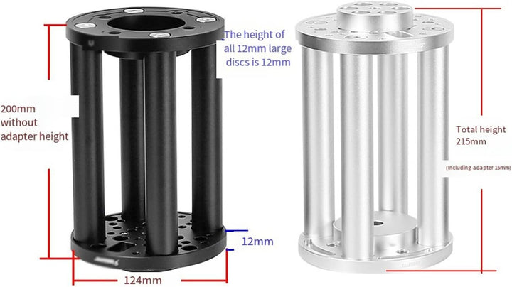 Äquatoriale Halterungs-Verlängerungssäule, 200 mm/300 mm Aluminiumlegierung, Booster-Abschnitt für a