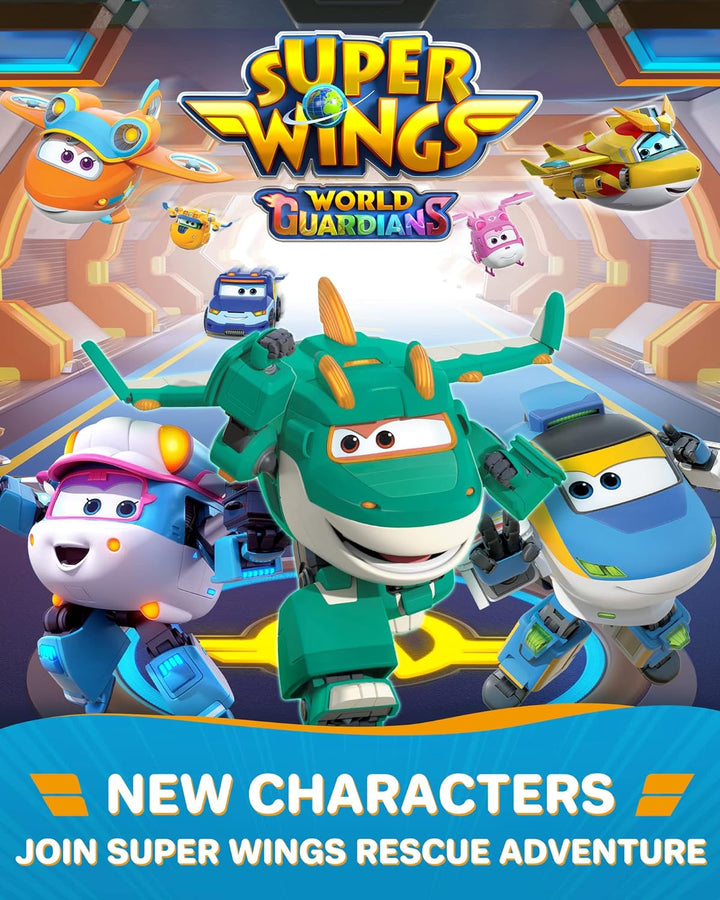 Super Wings Tino Dinosaur 5“ Verwandlung Charakter – Einfache Verwandlung – Geschenkspielzeug für Vo