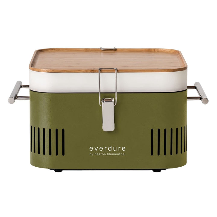 everdure by heston blumenthal Holzkohlegrill CUBE I mobiler Outdoor-Gril in Kakil I tragbarer Gourme
