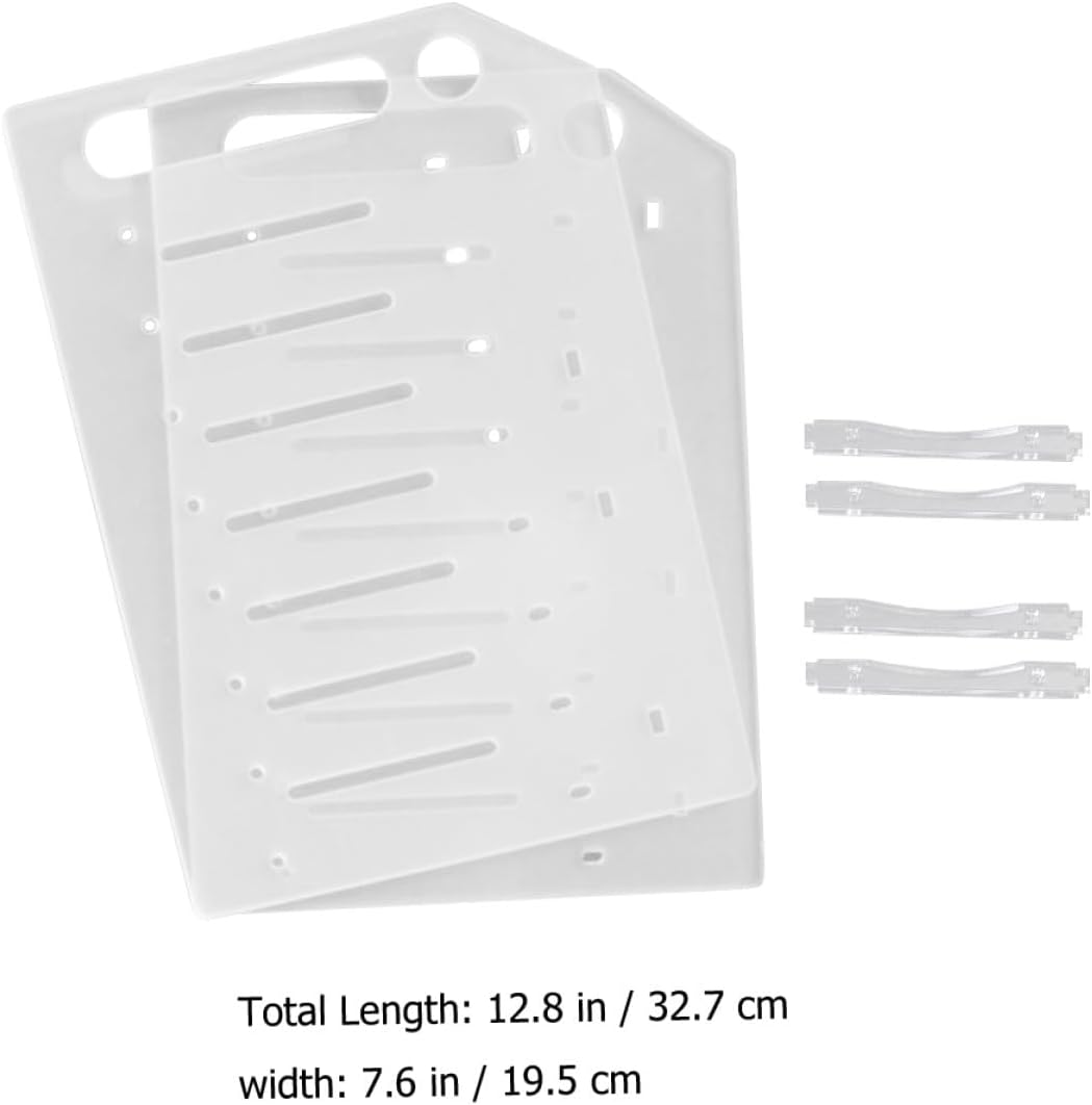 Kisangel Transparentes 3,5 Zoll Acryl Festplatten Rack mit 8 Lagen für Einfache Montage und Wärmeabl