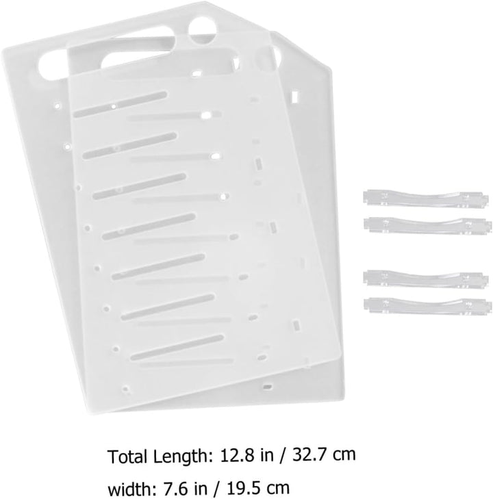 Kisangel Transparentes 3,5 Zoll Acryl Festplatten Rack mit 8 Lagen für Einfache Montage und Wärmeabl