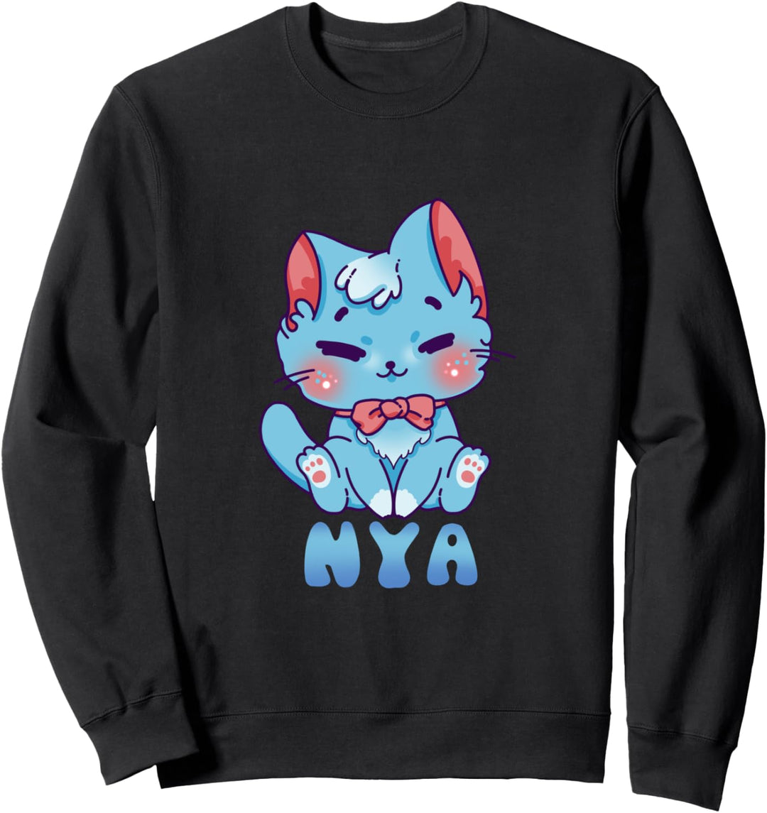 Kätzchen, Japanisch Nya, Mädchen, Junge, Kinder Sweatshirt