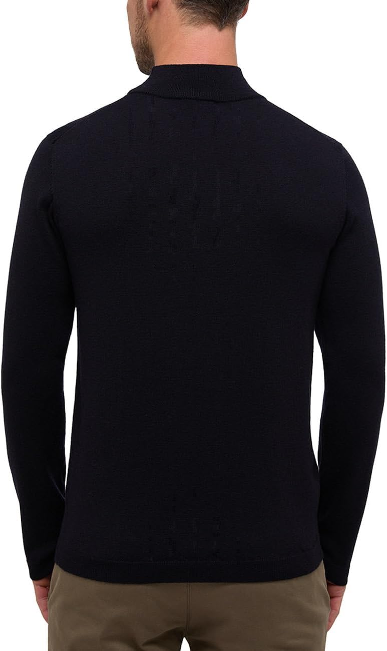 ETERNA Herren unifarbener Herren-Strickpullover XL Navy, XL Navy