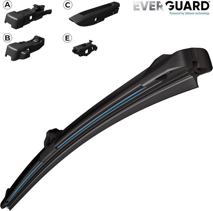 VALEO EVERGUARD - Premium - VSF60 - Silikon-Wischerblatt - 566011 - Länge: 600mm - Vorne (Beinhaltet