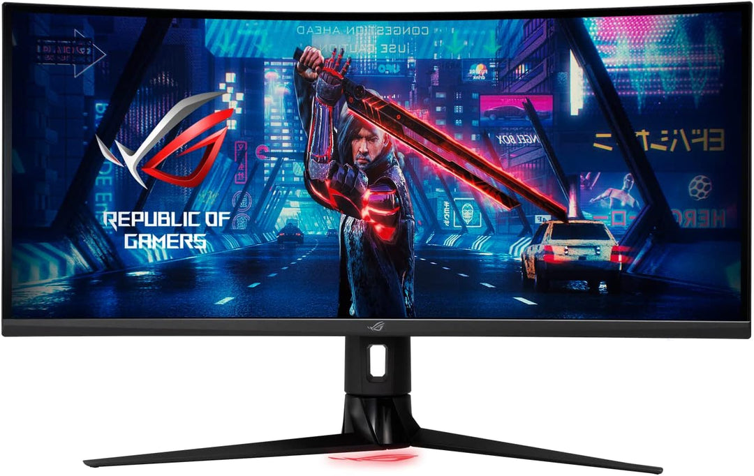 ASUS ROG Strix XG349C - 34 Zoll UWQHD Curved Gaming Monitor - 180 Hz, 1ms GtG, G-Sync kompatibel, Di