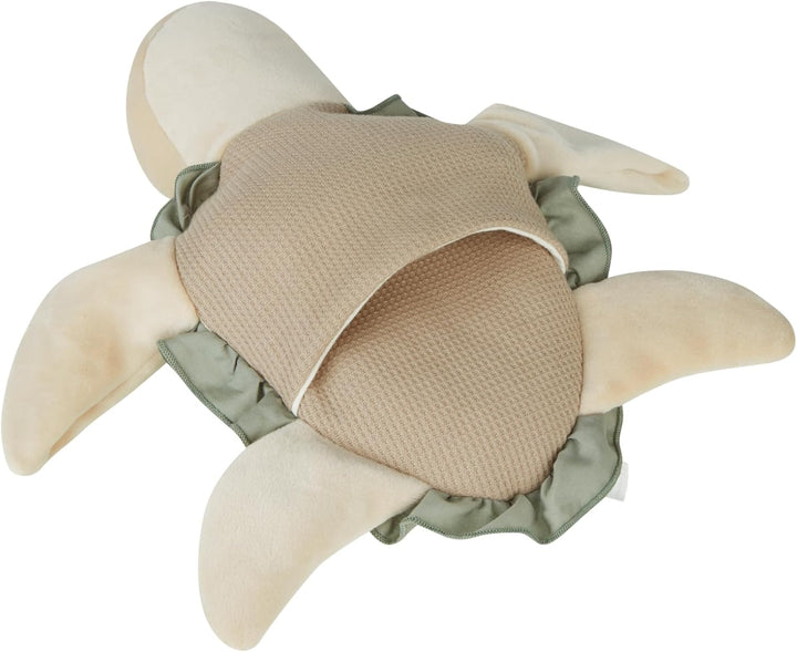 Sterntaler Handpuppe Schildkröte aus weichem Flausch, Kinder- und Babyspielzeug, wattiert mit Polyes