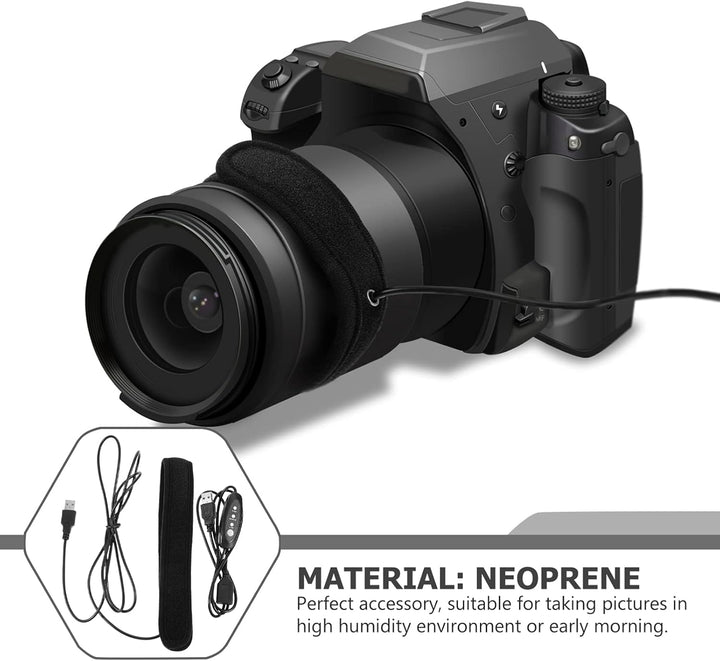 Housoutil USB Tauheizung Für Kamera Objektivwärmer Mit Neoprenmaterial Dreistufige Temperaturregelun