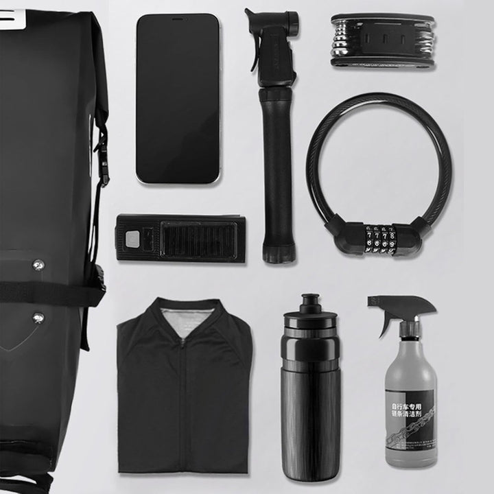 Satteltasche Für Fahrräder, 10 Liter Wasserdichte Reflektierende Unter-Sitz-Tasche, Satteltasche Für