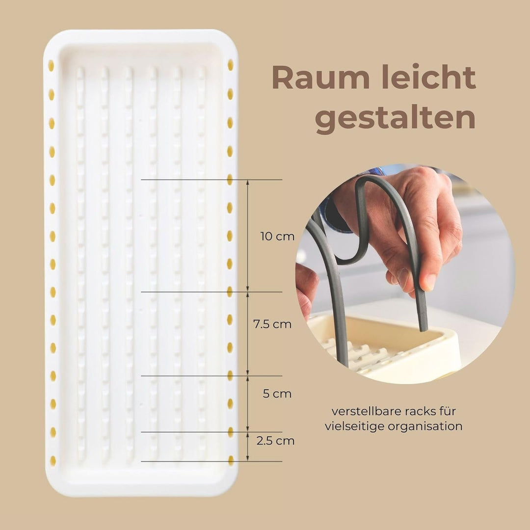 Clove Topfdeckel Organizer Schublade Topfdeckelhalter Deckelhalter Küche für Schubladen Verstellbare